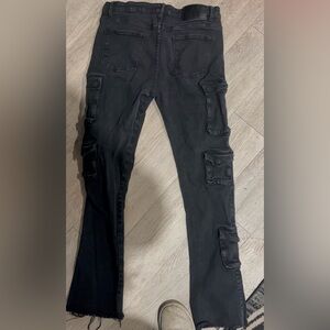 Waimea Stylish Black Men’s cargo skinny Jeans #streetlook